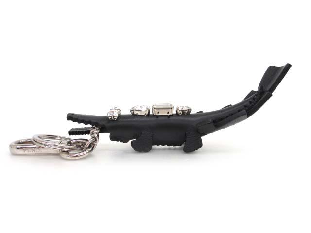 中古】フェンディ FENDI 7AR424 クロコダイル バッグチャーム