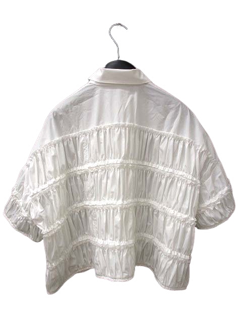 中古】エンフォルド ENFOLD 25SS TIERED GATHER SHIRT 38 300IS230