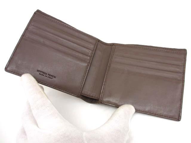 【中古】ボッテガヴェネタ BOTTEGA VENETA 113993 バイフォールド ウォレット 札入れ レディース 中古】ボッテガヴェネタ BOTTEGA VENETA 113993 バイフォールド
