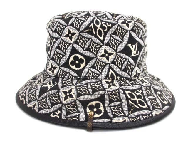 【中古】ルイヴィトン LOUIS VUITTON Since1854 ボブ バケットハット MP2828 モノグラム ジャガード レディース_2