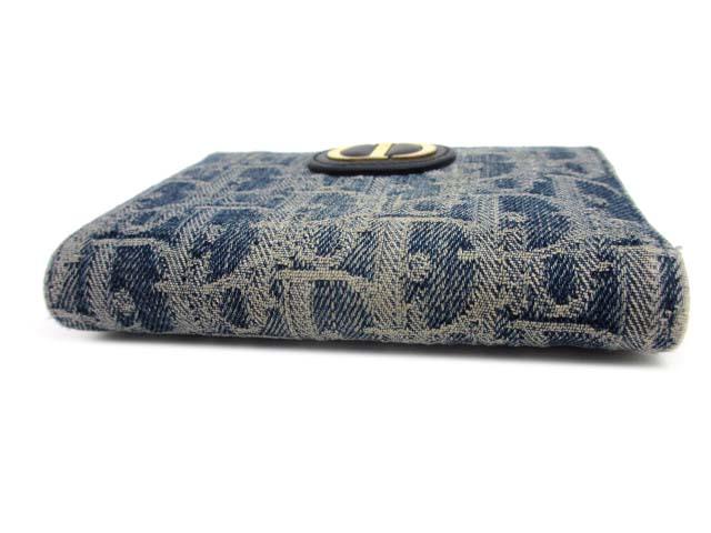 【中古】クリスチャンディオール Christian Dior 30モンテーニュ ダリア ウォレット デニム S2197UDCE 30 Montaigne Dahlia レディース_4