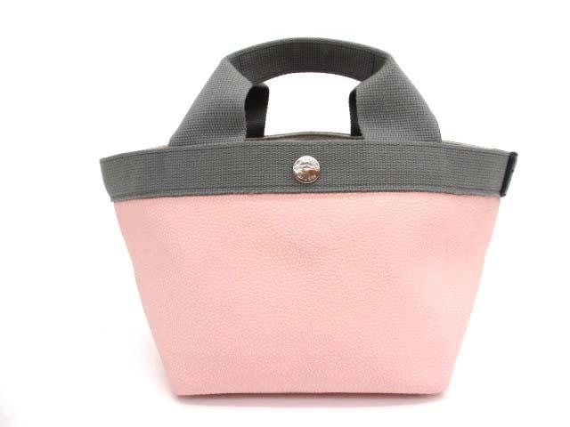 【中古】エルベシャプリエ Herve Chapelier 701GP リュクス スクエアトート S ハンドバッグ レディース