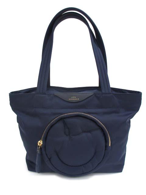 【中古】アニヤハインドマーチ Chubby Smiley Nylon Tote チャビー トートバッグ ナイロン スマイリー ウィンク ミニ