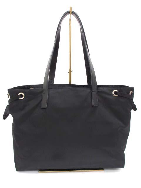 【中古】プラダ PRADA BR3257 トライアングル ドローストリング トートバッグ レディース_1