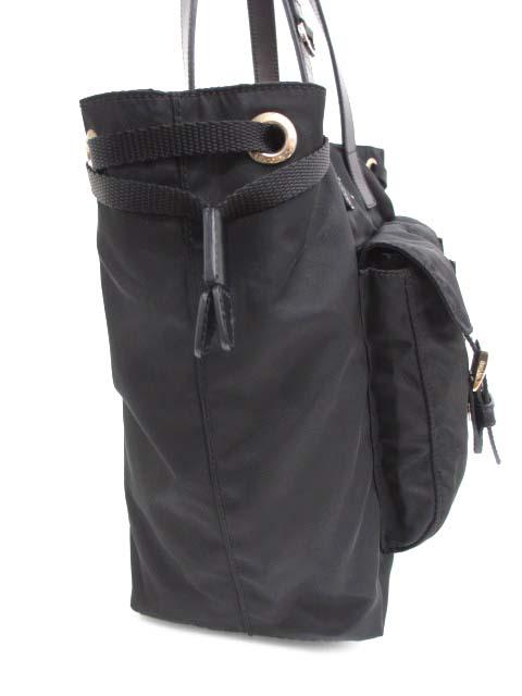【中古】プラダ PRADA BR3257 トライアングル ドローストリング トートバッグ レディース_3