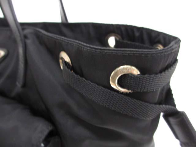 【中古】プラダ PRADA BR3257 トライアングル ドローストリング トートバッグ レディース_7