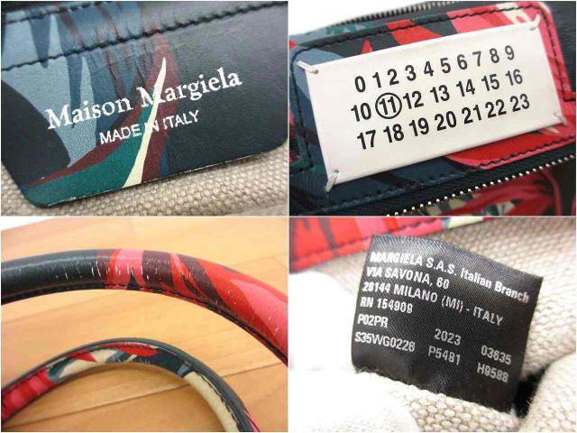 【中古】メゾンマルジェラ 11 Maison Margiela 11  5AC ミニタペストリーバック S35WG0226 2way ショルダーバッグ 花柄 レディース_6