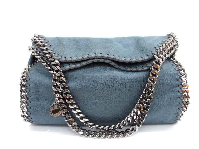 【中古】ステラマッカートニー STELLA McCARTNEY 371223 ファラベラ ミニ トートバッグ ブルー レディース