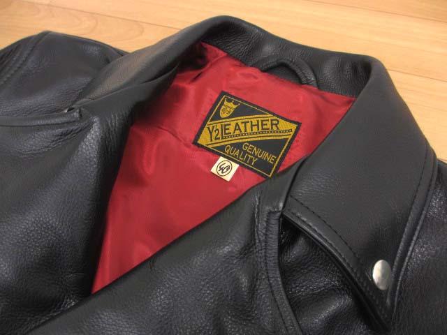 中古】Y'2 LEATHER シャロン SHALLON ライダースジャケット 40