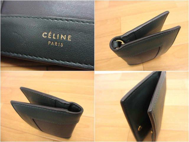 【中古】セリーヌ CELINE コイン＆カードパースオンチェーン フレーム カードケース レディース_8