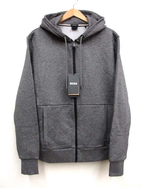 【中古】ヒューゴボス HUGO BOSS MERCERISED ジップアップパーカー S メンズ