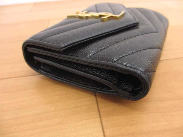 【中古】サンローラン パリ SAINT LAURENT PARIS 403943 カサンドラロゴ ミニ財布 三つ折り財布 レディース