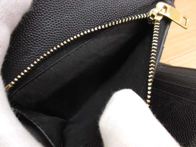 【中古】サンローラン パリ SAINT LAURENT PARIS 403943 カサンドラロゴ ミニ財布 三つ折り財布 レディース