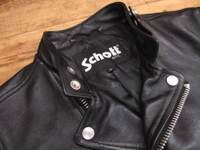 【中古】ショット SCHOTT DOUBLE BREAST RIDERS Sサイズ 782-3250085 ライダースジャケット ラムレザー 2024-25AW メンズ_3