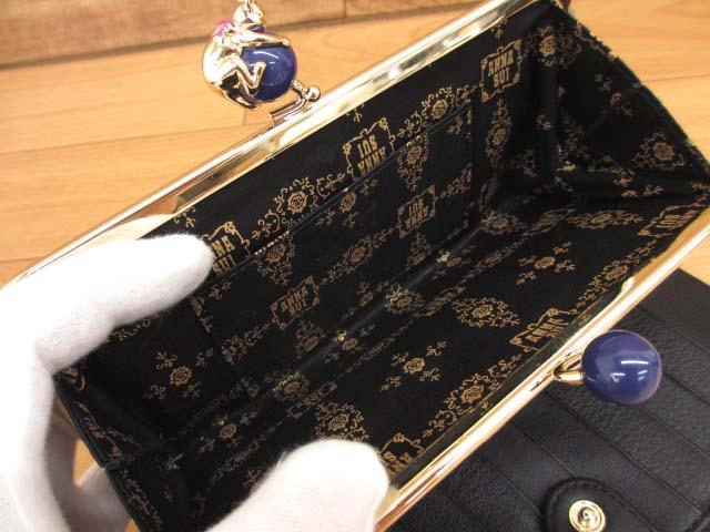 【中古】アナスイ ANNA SUI プレイングキャット がま口ファスナー 長財布 レディース_6