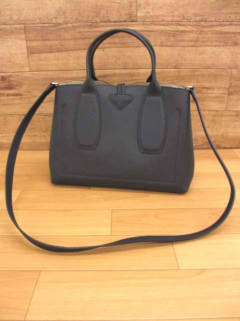 【中古】ロンシャン LONGCHAMP 10058HPN001 ロゾ トップハンドルバッグ M  ハンドバッグ 2way ショルダーバッグ レディース_1