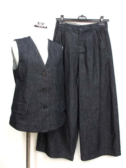 【中古】Sマックスマーラ 'S Max Mara 25AW LUIS コットンブレンドデニム セットアップ ベスト  レディース