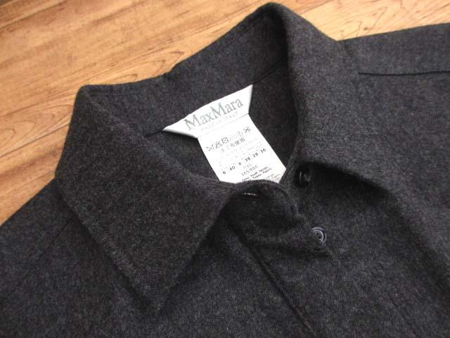 【中古】マックスマーラ MAX MARA Mロゴ刺繍ポケット ウール×カシミヤ ワンピース_2