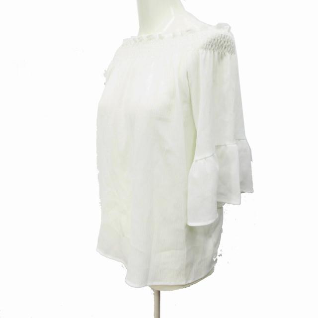 中古 イーハイフンワールドギャラリー E Hyphen World Gallery ブラウス カットソー 半袖 オフショル F M相当 白の通販はau Pay マーケット ブランド古着のベクトル