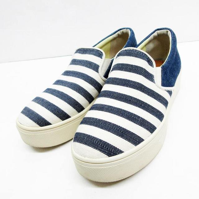 中古 Grace Garden グレースガーデン スニーカー 24cm デニム 切替 ボーダー スリッポン 白 ホワイト系 レディースの通販はau Pay マーケット ブランド古着のベクトル