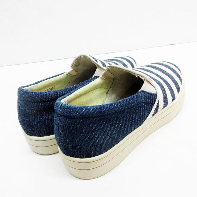 中古 Grace Garden グレースガーデン スニーカー 24cm デニム 切替 ボーダー スリッポン 白 ホワイト系 レディースの通販はau Pay マーケット ブランド古着のベクトル