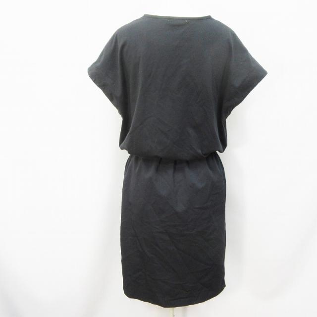 中古 オペークドットクリップ Opaque Clip ドッキング ワンピース 半袖 Vネック カシュクール 膝丈 スカート L 黒の通販はau Pay マーケット ブランド古着のベクトル
