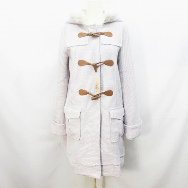 中古 リズリサ Liz Lisa ダッフルコート アウター フード ラビットファー 毛 ウール混 0 S相当 薄紫 パープル系の通販はau Pay マーケット ブランド古着のベクトル