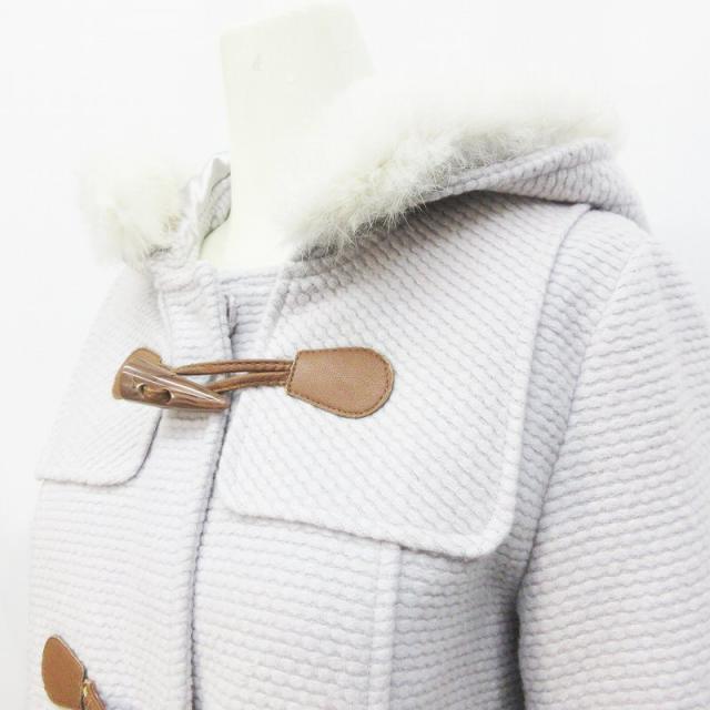 中古 リズリサ Liz Lisa ダッフルコート アウター フード ラビットファー 毛 ウール混 0 S相当 薄紫 パープル系の通販はau Pay マーケット ブランド古着のベクトル