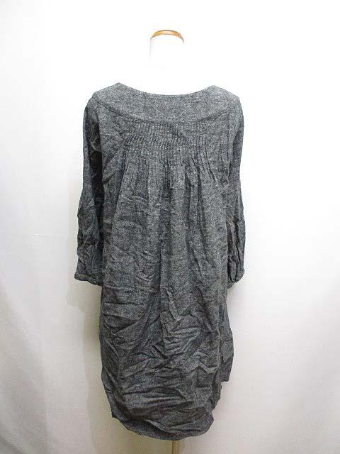 中古 スタディオクリップ Studio Clip 七分袖 リネン コットン ワンピース チャコール レディースの通販はau Pay マーケット ブランド古着のベクトル