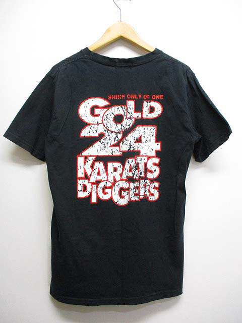 中古 トゥエンティフォーカラッツ 24カラッツ 24karats 半袖tシャツ カットソー M 黒ブラック ロゴプリント メンズの通販はau Pay マーケット ブランド古着のベクトル