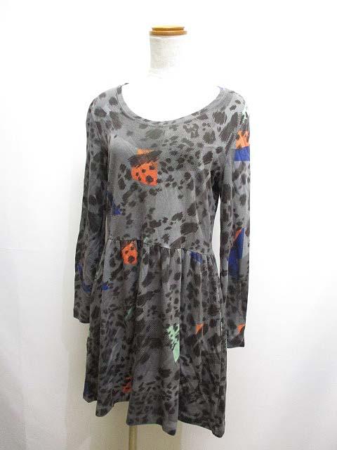 中古 ポールスミス Paul Smith 総柄 ストレッチ ワンピース 長袖 M グレー 日本製 正規 レディースの通販はau Pay マーケット ブランド古着のベクトル