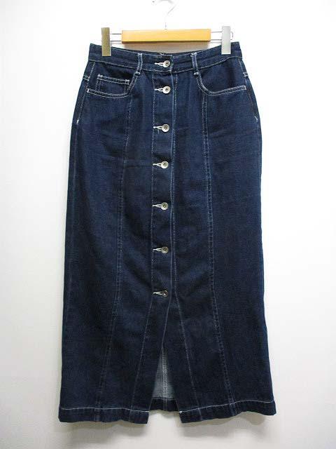 中古 グリーンレーベルリラクシング ユナイテッドアローズ フロントボタン ロング デニム スカート 38 レディースの通販はau Pay マーケット ブランド古着のベクトル