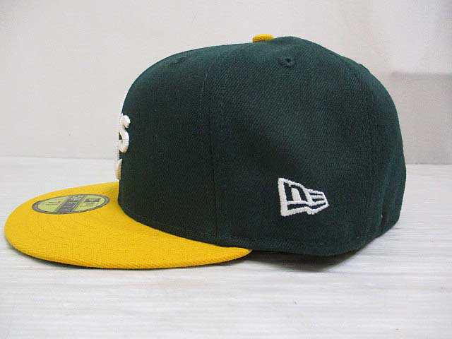 中古】未使用品 ニューエラ NEW ERA 59FIFTY 5950 MLB オークランド