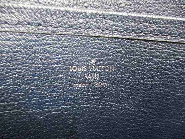 極美品▼ルイヴィトン M53240 カバ・ヴォワヤージュ NV トリヨンレザー トートバッグ ネイビー メンズ スペイン製 ネームタグ・箱・袋付き