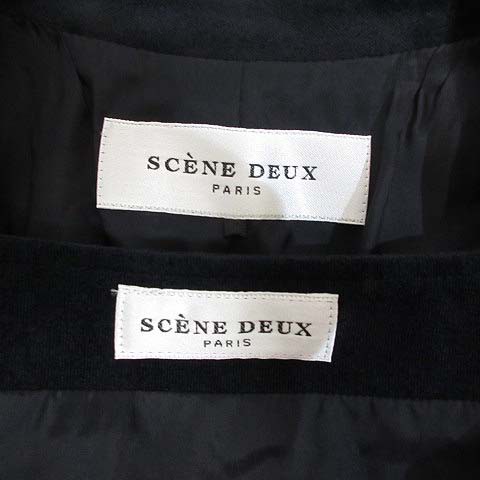 中古】未使用 セーヌドゥー SCENE DEUX ベロア ジャケット