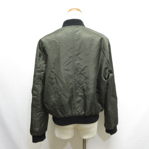 中古】ザラ ベーシック ZARA BASIC MA-1 フライト ボンバー ジャケット 