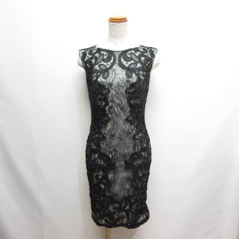 中古】タダシショージ TADASHI SHOJI 総レース ノースリーブ