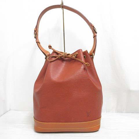 【中古】ルイヴィトン LOUIS VUITTON エピ ノエ ショルダー バッグ M44028 ケニアブラウン バイカラー レザー 巾着型 の通販は