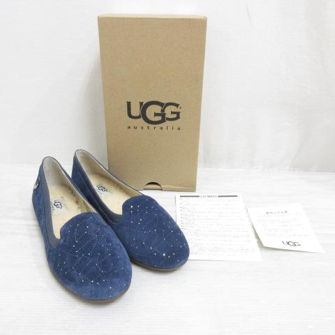 【中古】未使用 アグ オーストラリア UGG ベントリー コンステレーション フラット シューズ スリッポン 23.5cm 紺の通販は 【中古】未使用 アグ オーストラリア UGG ベントリー コンステレーション フラット シューズ スリッポン 23.5cm 紺の通販は