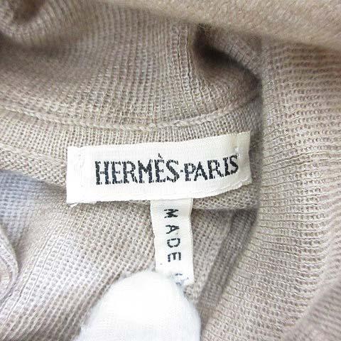 中古】エルメス ツイルレーヌ ニット セーター シルク 切替え カシミヤ