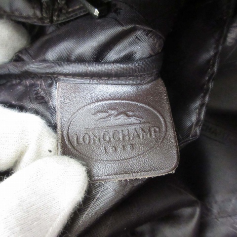 【中古】ロンシャン LONGCHAMP レザー 2WAY トート ハンド バッグ タッセル 茶 ブラウン 裏地付き フランス製 ☆AA★ 中古】ロンシャン LONGCHAMP レザー 2WAY トート ハンド バッグ