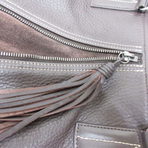 中古】ロンシャン LONGCHAMP レザー 2WAY トート ハンド バッグ