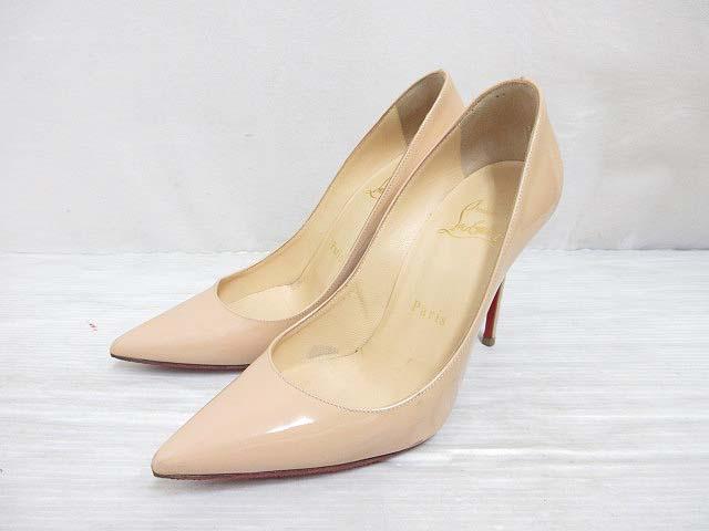 中古】クリスチャンルブタン KATE ケイト パンプス パテント レザー