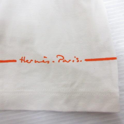 中古】エルメス HERMES 思いがけない馬 スプラッシュ プリント Tシャツ