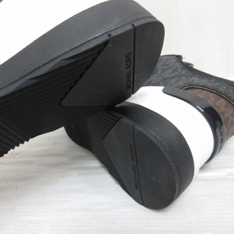 【中古】マイケルマイケルコース 美品 CRISTA TRAINER クリスタトレーナー スニーカー シューズ 7.5Ｍ 約24.5cm 靴