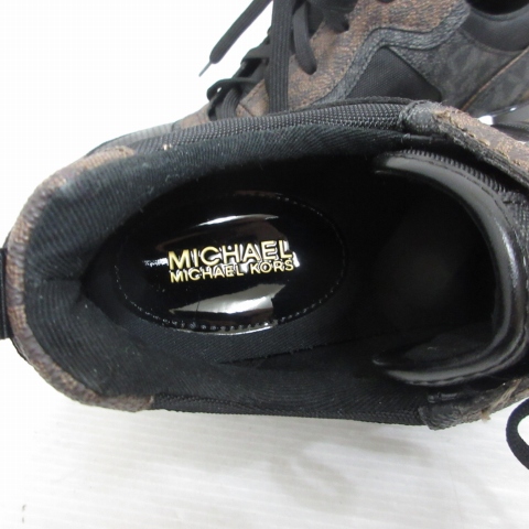 【中古】マイケルマイケルコース 美品 CRISTA TRAINER クリスタトレーナー スニーカー シューズ 7.5Ｍ 約24.5cm 靴