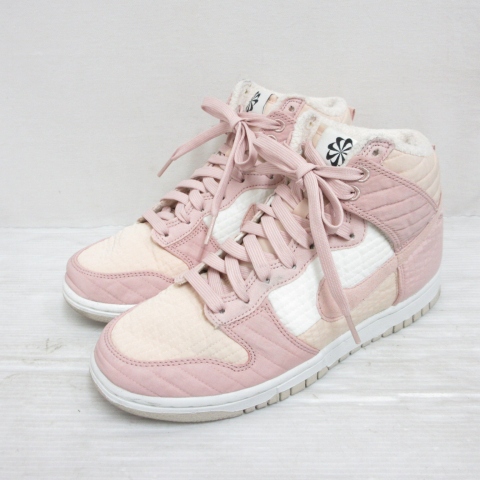 【中古】ナイキ NIKE DN9909-200 W DUNK HIGH LX NEXT NATURE ダンク ハイカット スニーカー シューズ 24cm ピンク 靴