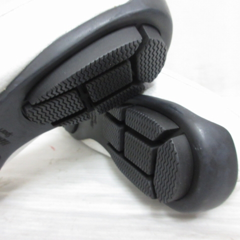 【中古】未使用品 ホーキンス Hawkins Sport スポーツ レザー スリッポン ローファー シューズ 7H 25.5cm 白 靴