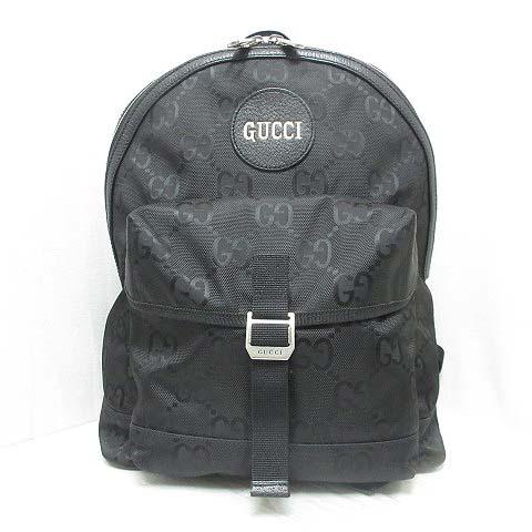 【中古】グッチ GUCCI 644992 オフザグリッド バックパック リュック バッグ GGナイロン レザー ブラック 黒 ☆AA★