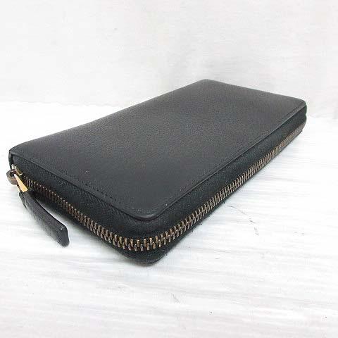 【中古】グッチ GUCCI 428736 GG マーモント 長財布 レザー ロング ウォレット ラウンドファスナー ブラック ☆AA★_1